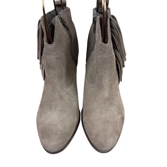 Steve Madden Cian Womens Western Fringe Ankle Boots Booties Brown Shoes sz 7.5 - Picture 6 of 16